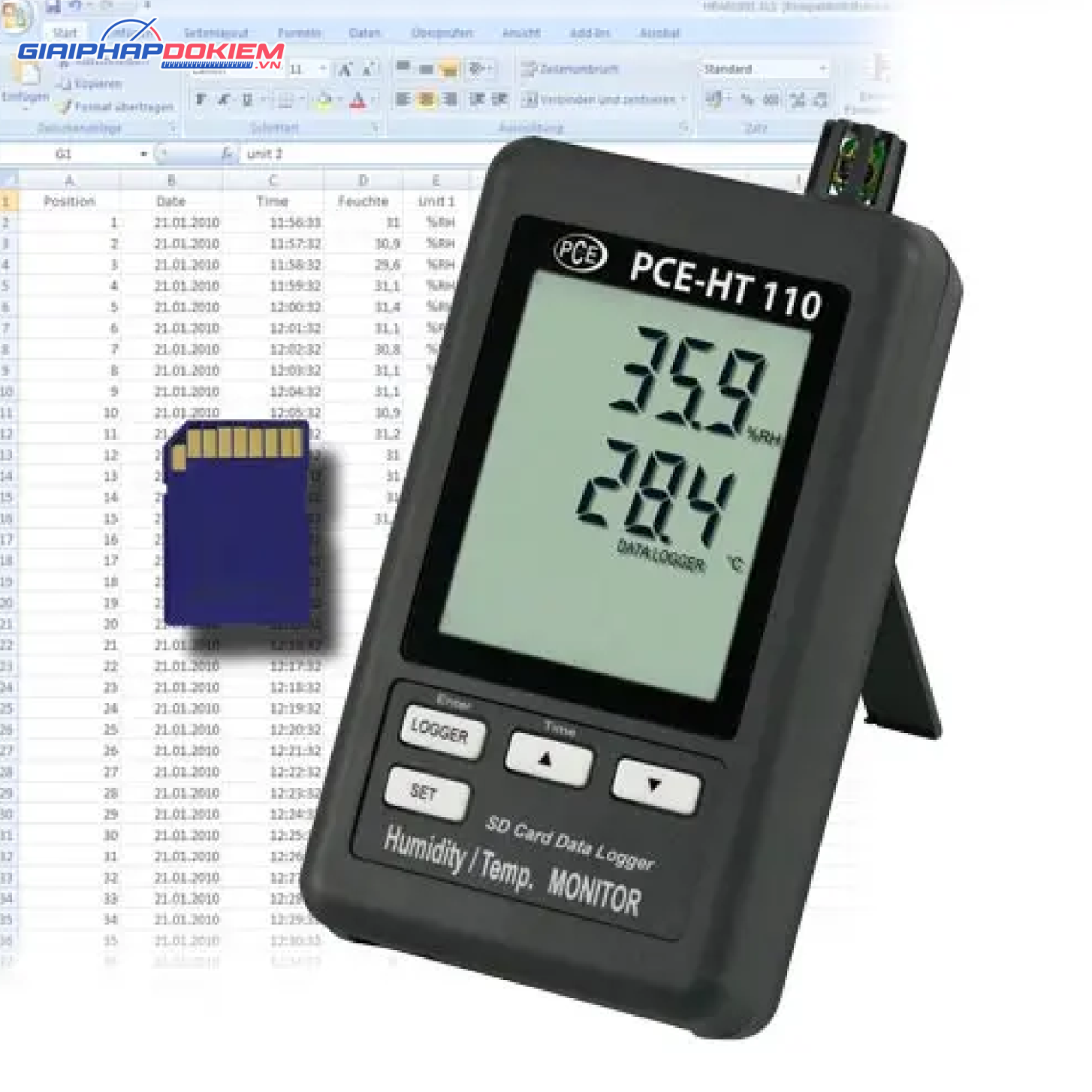 Máy đo chất lượng không khí PCE PCE-HT110-ICA bao gồm Giấy chứng nhận hiệu chuẩn ISO 8 Máy đo chất lượng không khí PCE PCE-HT110-ICA bao gồm Giấy chứng nhận hiệu chuẩn ISO - Ảnh 3