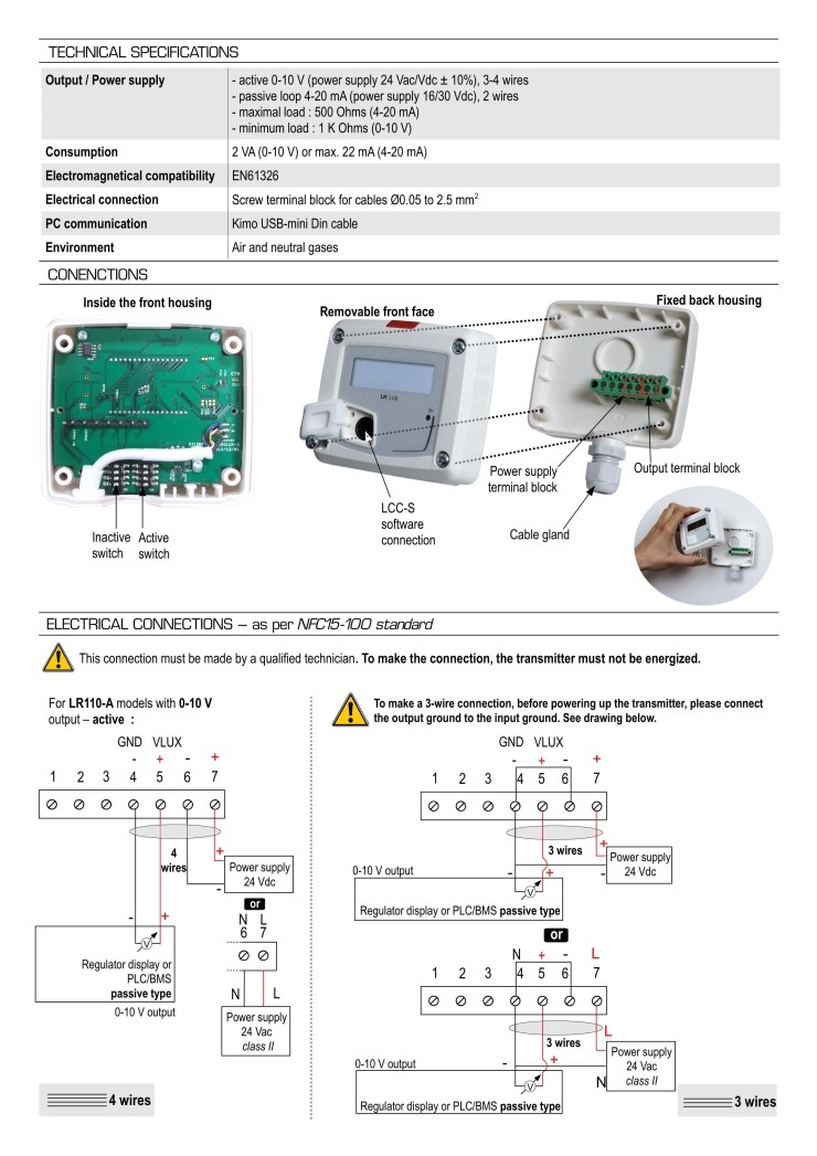 Máy đo ánh sáng KIMO LR110 7 Máy đo ánh sáng KIMO LR110 - Ảnh 3