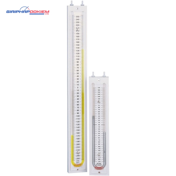 Áp kế chất lỏng chữ U, dạng đứng KIMO GF 1000 6 Áp kế chất lỏng chữ U, dạng đứng KIMO GF 1000