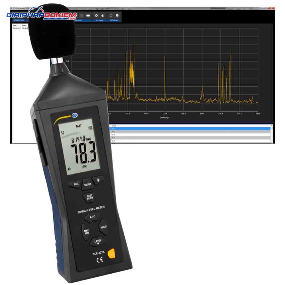 Máy đo độ ồn SPL PCE PCE-322ALEQ 7 Máy đo độ ồn SPL PCE PCE-322ALEQ