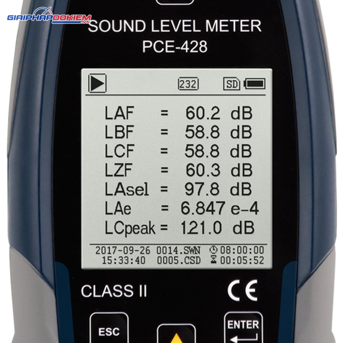 Máy đo SPL loại 2 PCE PCE-428-Kit-N-ICA có bộ hiệu chuẩn âm thanh bao gồm chứng nhận ISO Cal 19 Máy đo SPL loại 2 PCE PCE-428-Kit-N-ICA có bộ hiệu chuẩn âm thanh bao gồm chứng nhận ISO Cal - Ảnh 9