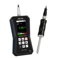 Máy đo gia tốc PCE PCE-VT 3800S-ICA bao gồm Chứng nhận hiệu chuẩn ISO 25 PCE VT 3800S