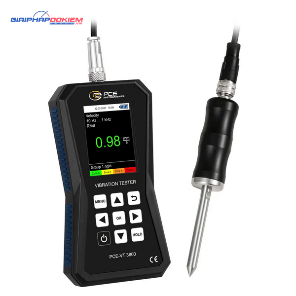 Máy đo gia tốc PCE PCE-VT 3800S-ICA bao gồm Chứng nhận hiệu chuẩn ISO 13 Máy đo gia tốc PCE PCE-VT 3800S-ICA bao gồm Chứng nhận hiệu chuẩn ISO - Ảnh 3