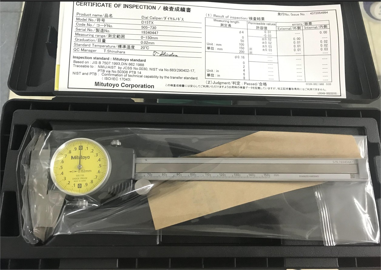 Thước cặp đồng hồ Mitutoyo 505-745 (0-300mm/0.02mm) 6 Thước cặp đồng hồ Mitutoyo 505-745 (0-300mm/0.02mm) - Ảnh 3