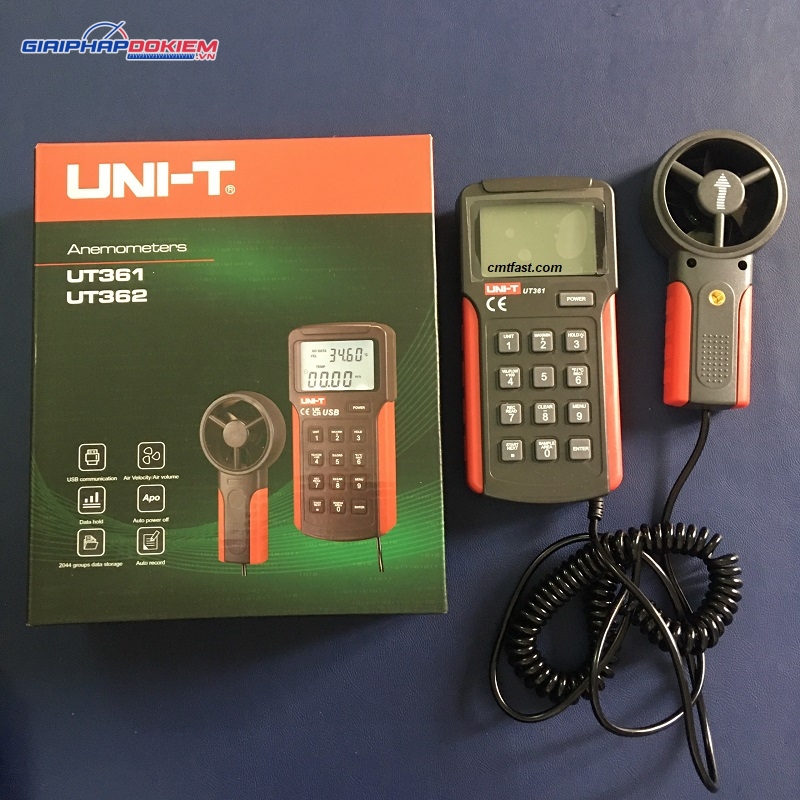 Thiết bị đo tốc độ, lưu lượng gió UNI-T UT361 9 Thiết bị đo tốc độ, lưu lượng gió UNI-T UT361 - Ảnh 3
