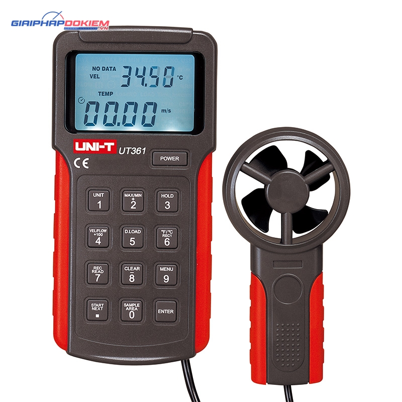Thiết bị đo tốc độ, lưu lượng gió UNI-T UT361 7 Thiết bị đo tốc độ, lưu lượng gió UNI-T UT361