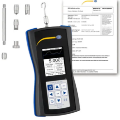Máy đo lực PCE PCE-DFG N 5-ICA bao gồm Giấy chứng nhận hiệu chuẩn ISO