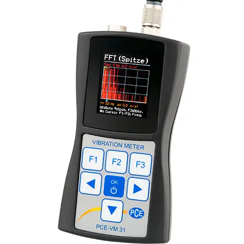 Máy đo gia tốc ba trục không có cảm biến PCE PCE-VM 31
