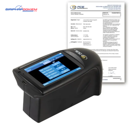Máy đo độ bóng PCE PCE-IGM 60 ICA bao gồm chứng chỉ hiệu chuẩn ISO 6 Máy đo độ bóng PCE PCE-IGM 60 ICA bao gồm chứng chỉ hiệu chuẩn ISO