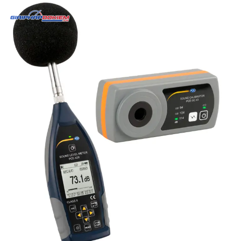 Máy đo SPL loại 2 PCE PCE-428-Kit-N-ICA có bộ hiệu chuẩn âm thanh bao gồm chứng nhận ISO Cal 13 Máy đo SPL loại 2 PCE PCE-428-Kit-N-ICA có bộ hiệu chuẩn âm thanh bao gồm chứng nhận ISO Cal - Ảnh 3