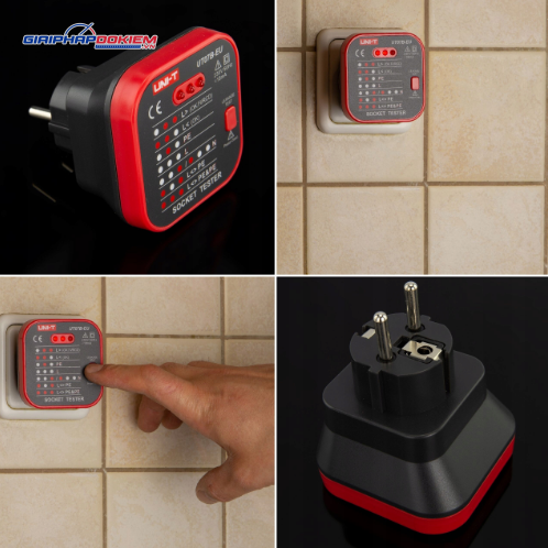 Thiết bị kiểm tra ổ cắm UNI-T UT07B-EU 7 Thiết bị kiểm tra ổ cắm UNI-T UT07B-EU - Ảnh 4