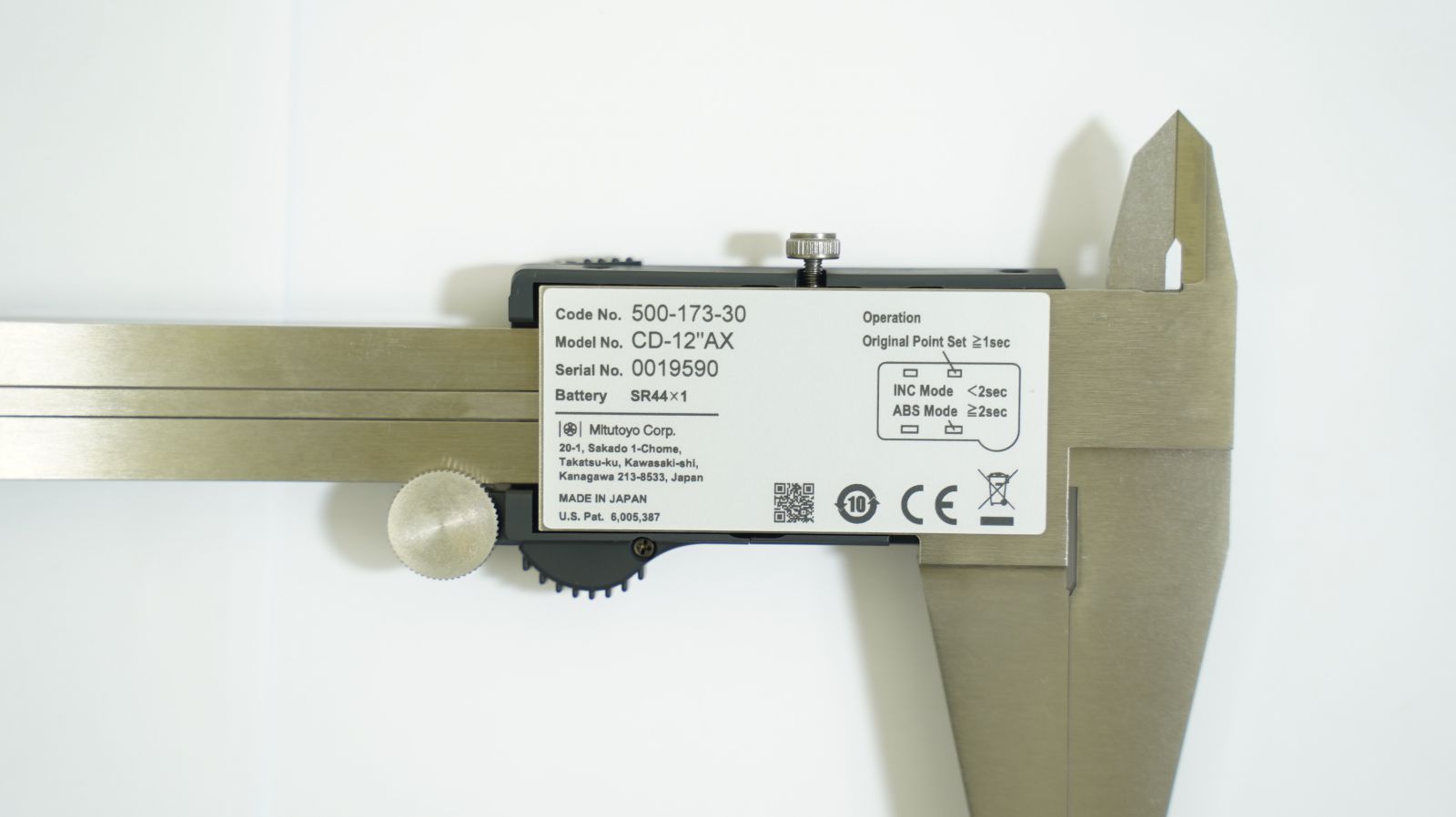 Thước cặp điện tử Mitutoyo 500-173-30 0-300mm/12" x 0.01 12 Thước cặp điện tử Mitutoyo 500-173-30 0-300mm/12" x 0.01 - Ảnh 4