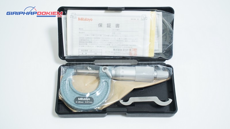 Panme đo ngoài cơ khí Mitutoyo 103-137 0-25mm 8 Panme đo ngoài cơ khí Mitutoyo 103-137 0-25mm - Ảnh 3