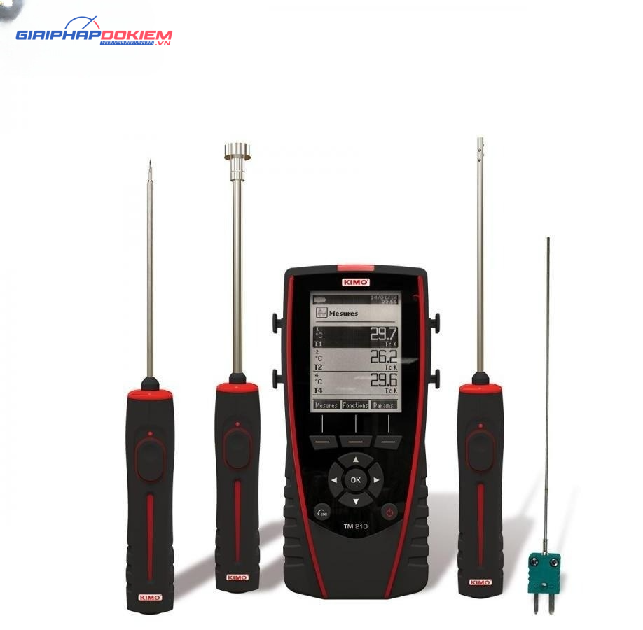 Máy đo nhiệt độ đa kênh KIMO TM 210 4 Máy đo nhiệt độ đa kênh KIMO TM 210