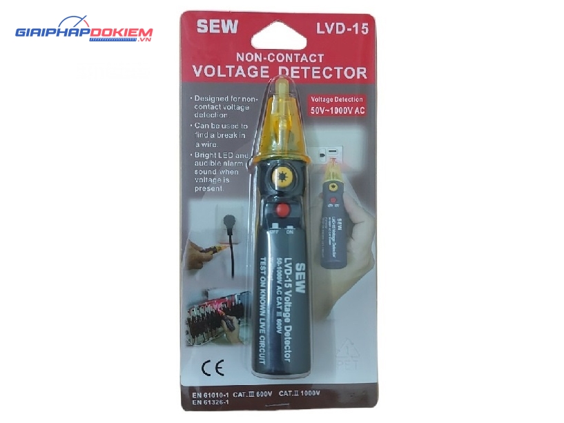Bút thử điện không tiếp xúc SEW LVD-15 (50V~1000V AC) 10 Bút thử điện không tiếp xúc SEW LVD-15 (50V~1000V AC) - Ảnh 5