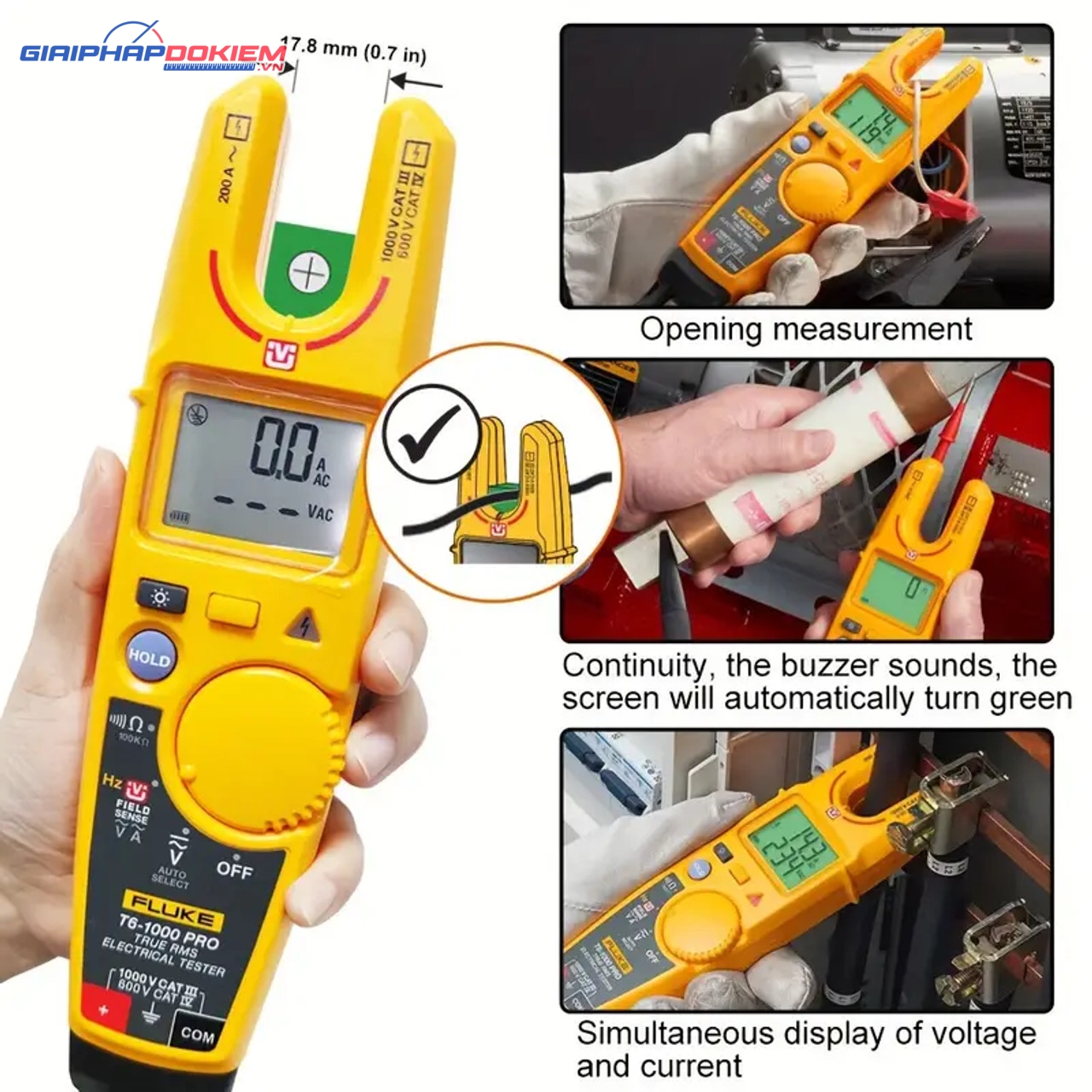 Ampe Kìm Đo Dòng AC Fluke T6-1000 PRO 14 Ampe Kìm Đo Dòng AC Fluke T6-1000 PRO - Ảnh 4