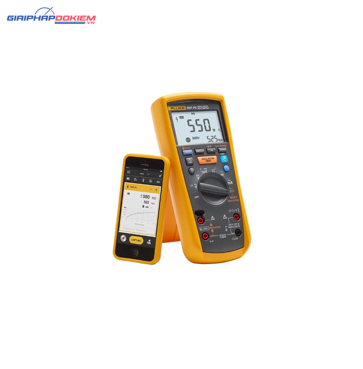 Thiết bị đo vạn năng, điện trở cách điện Fluke 1587 FC 14 Thiết bị đo vạn năng, điện trở cách điện Fluke 1587 FC - Ảnh 2