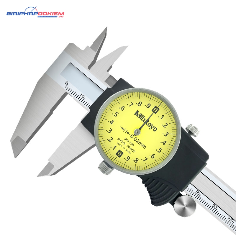 Thước cặp đồng hồ Mitutoyo 505-745 (0-300mm/0.02mm) 5 Thước cặp đồng hồ Mitutoyo 505-745 (0-300mm/0.02mm) - Ảnh 2