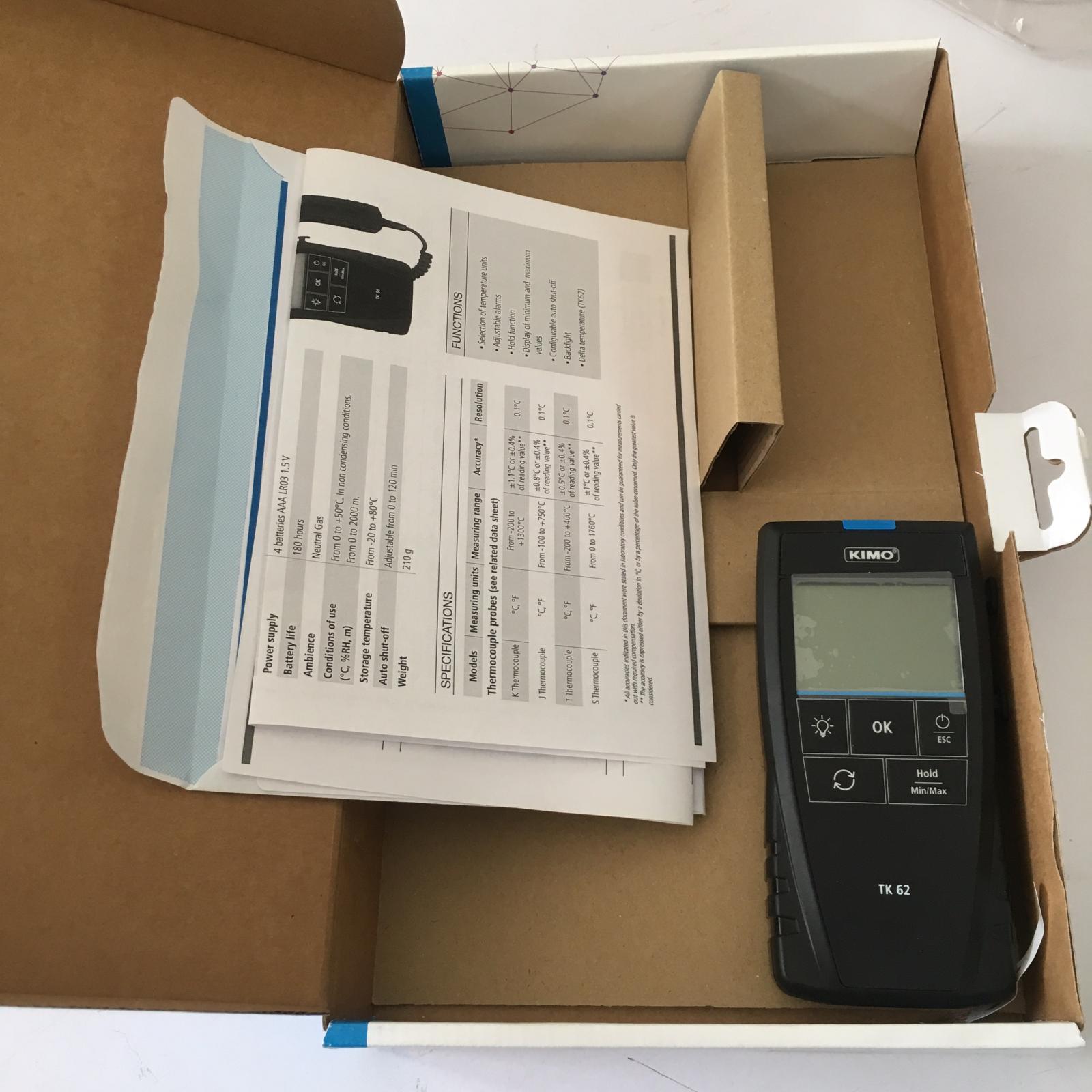 Máy đo nhiệt độ tiếp xúc KIMO TK62 26 Máy đo nhiệt độ tiếp xúc KIMO TK62