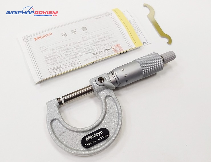 Panme đo ngoài cơ khí Mitutoyo 103-137 0-25mm 9 Panme đo ngoài cơ khí Mitutoyo 103-137 0-25mm - Ảnh 4