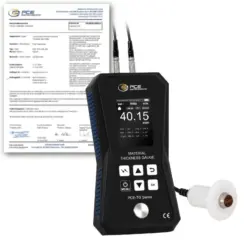Máy đo độ dày PCE PCE-TG 150A HT-ICA bao gồm chứng chỉ hiệu chuẩn ISO