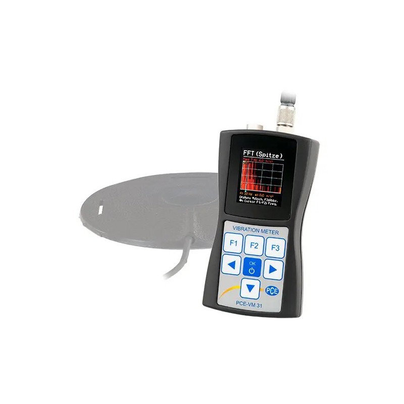 Máy đo gia tốc ba trục với cảm biến toàn thân PCE PCE-VM 31-WB 3 Máy đo gia tốc ba trục với cảm biến toàn thân PCE PCE-VM 31-WB