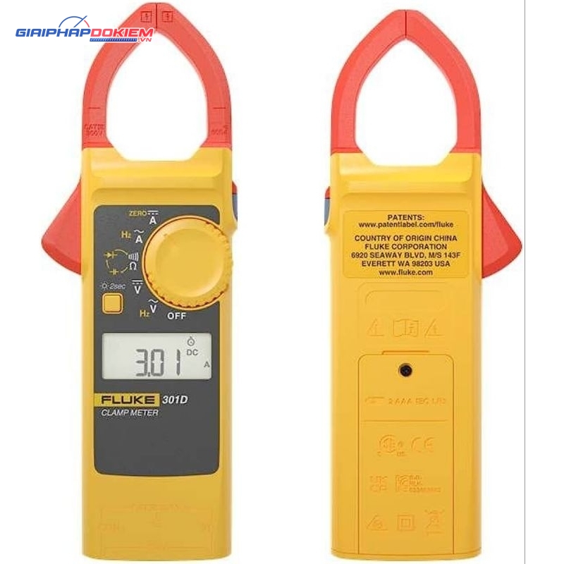 Ampe Kìm Đo Dòng AC/DC Fluke 301D 16 Ampe Kìm Đo Dòng AC/DC Fluke 301D - Ảnh 9