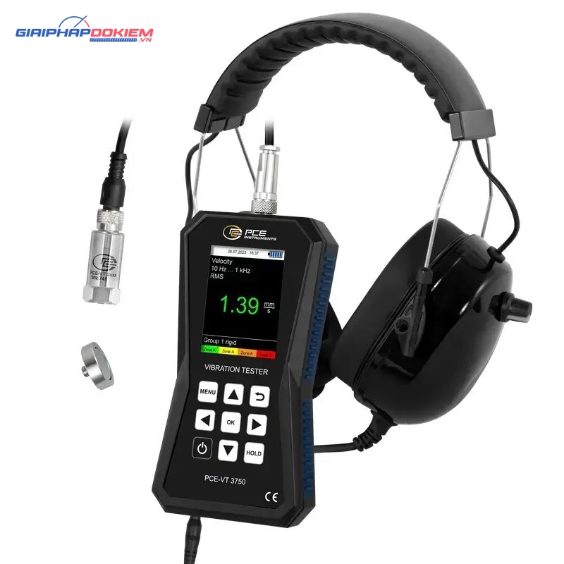 Máy đo gia tốc PCE PCE-VT 3750 10 Máy đo gia tốc PCE PCE-VT 3750