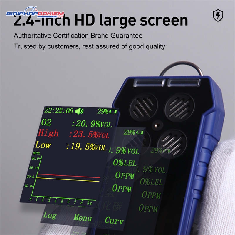 Máy đo đa khí cầm tay BOSEAN BH-4S (CO, H2S, O2, LEL) 10 Máy đo đa khí cầm tay BOSEAN BH-4S (CO, H2S, O2, LEL) - Ảnh 4