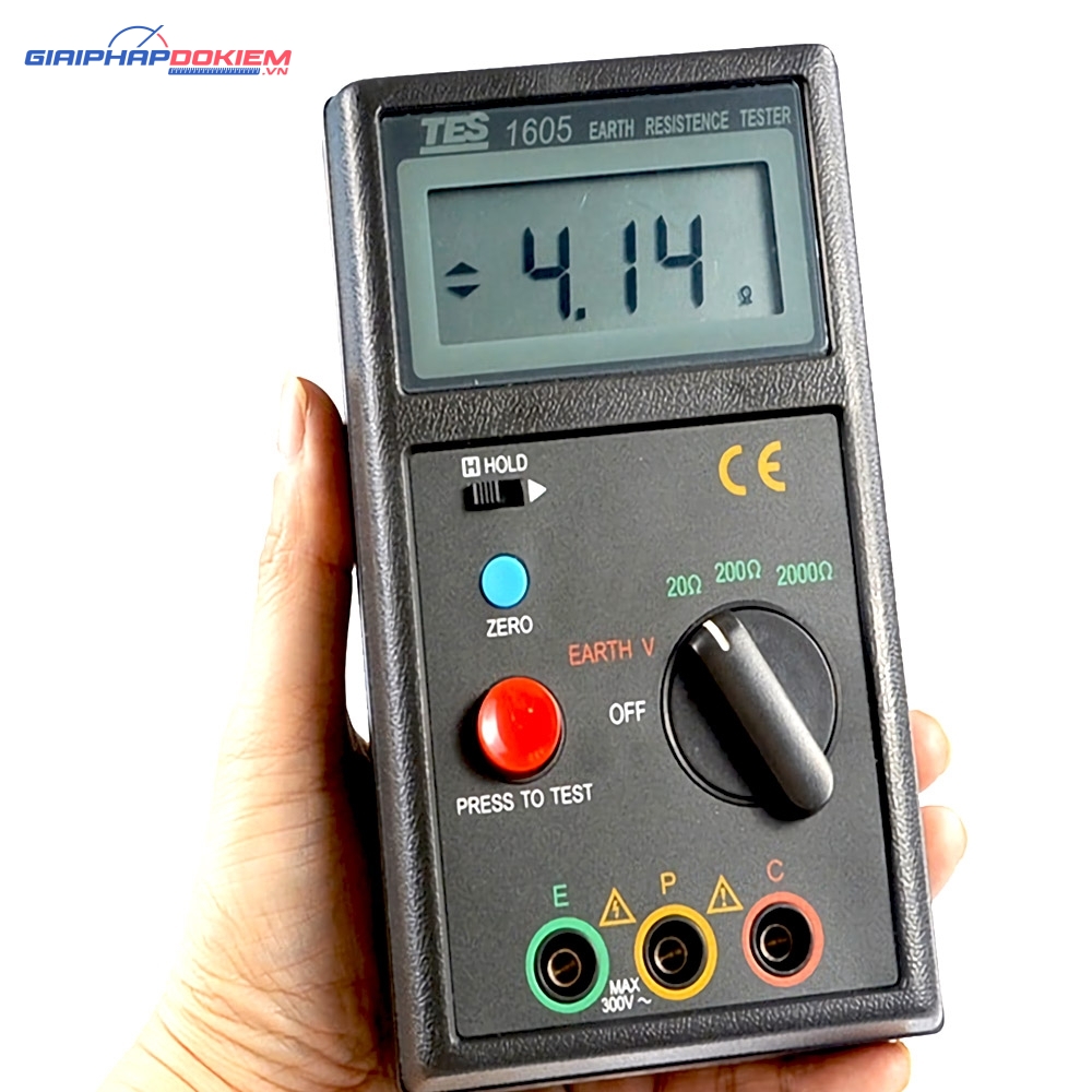 Máy đo điện trở đất TES 1605 11 Máy đo điện trở đất TES 1605 - Ảnh 4