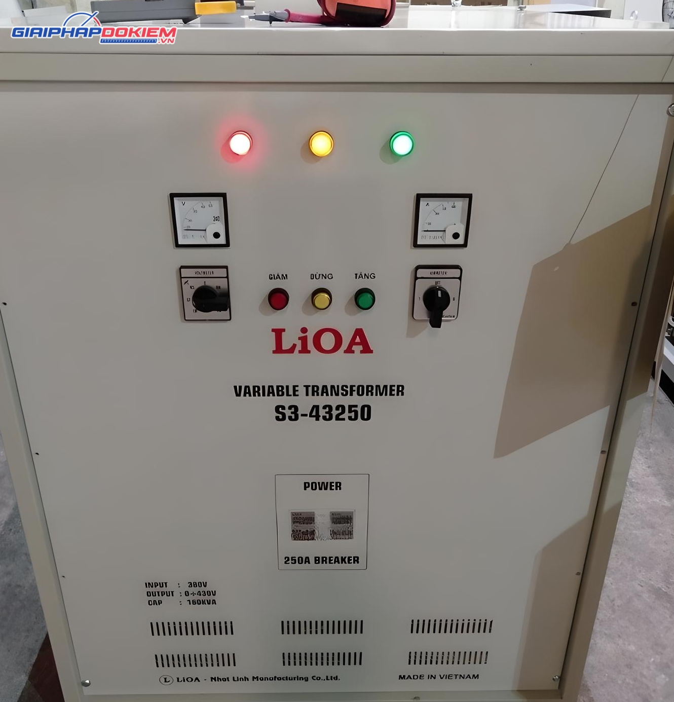 Biến Áp Vô Cấp 3 Pha LiOA S3-43250 4 Biến Áp Vô Cấp 3 Pha LiOA S3-43250