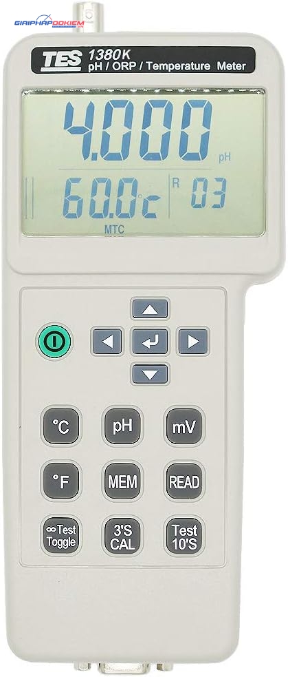 Máy đo pH/ORP/ nhiệt độ TES-1380K 11 Máy đo pH/ORP/ nhiệt độ TES-1380K