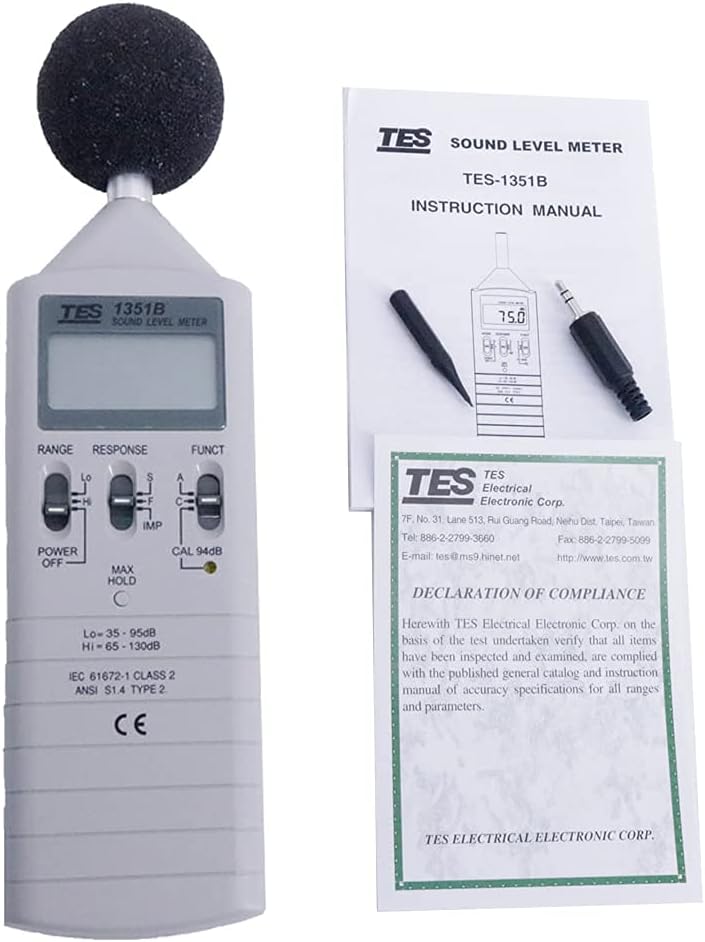 Máy đo độ ồn TES 1351B 14 Máy đo độ ồn TES 1351B - Ảnh 9