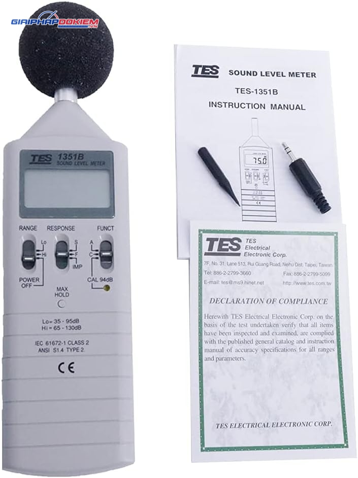 Máy đo độ ồn TES 1351B 14 Máy đo độ ồn TES 1351B - Ảnh 9