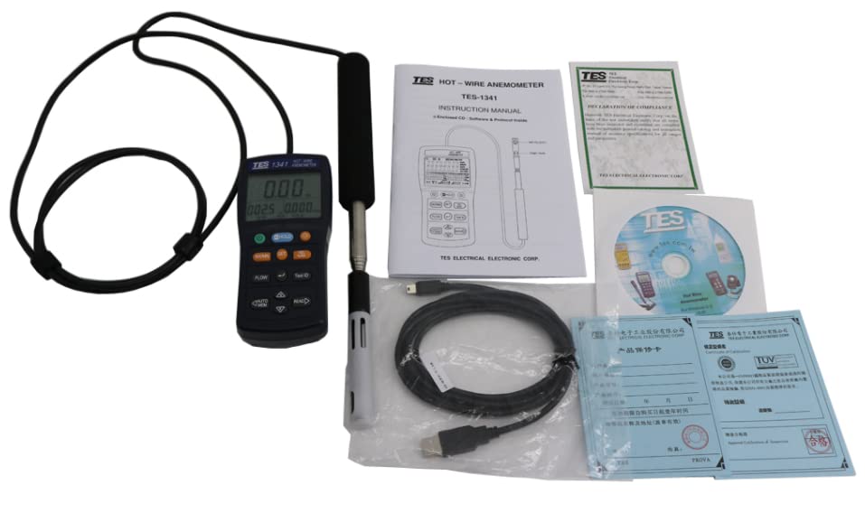 Máy đo tốc độ gió TES 1341 12 Máy đo tốc độ gió TES 1341 - Ảnh 5