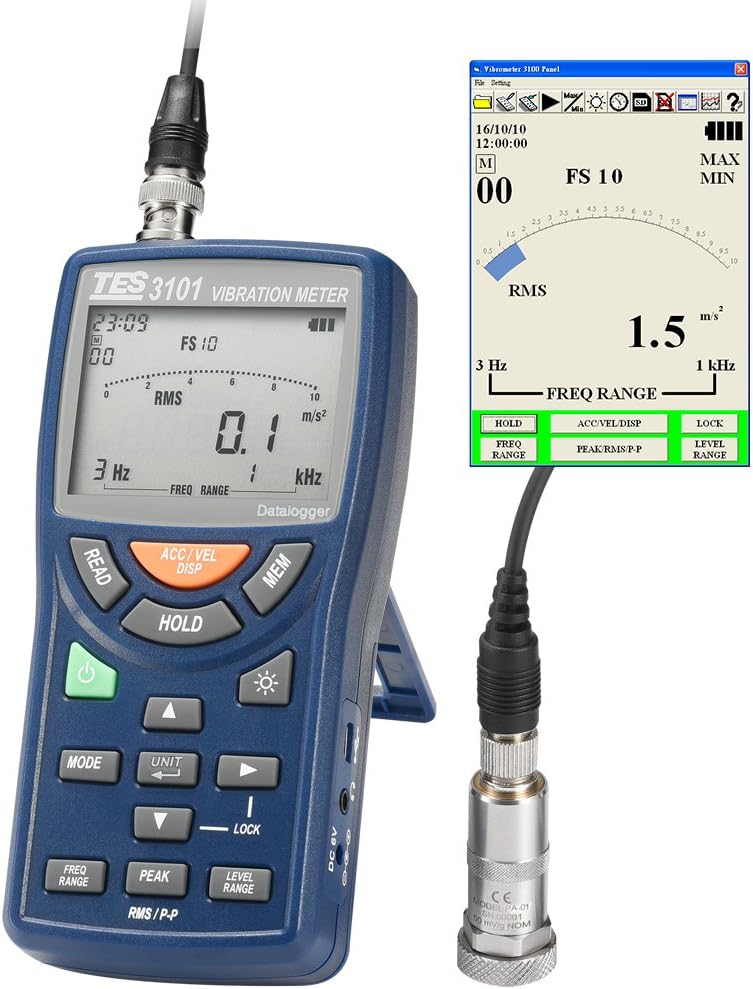 Máy đo độ rung TES 3101 12 Máy đo độ rung TES 3101 - Ảnh 5