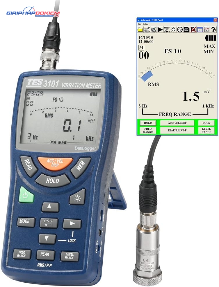 Máy đo độ rung TES 3101 12 Máy đo độ rung TES 3101 - Ảnh 5