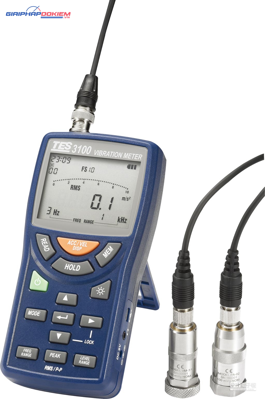 Máy đo độ rung TES 3100 20 Máy đo độ rung TES 3100 - Ảnh 10