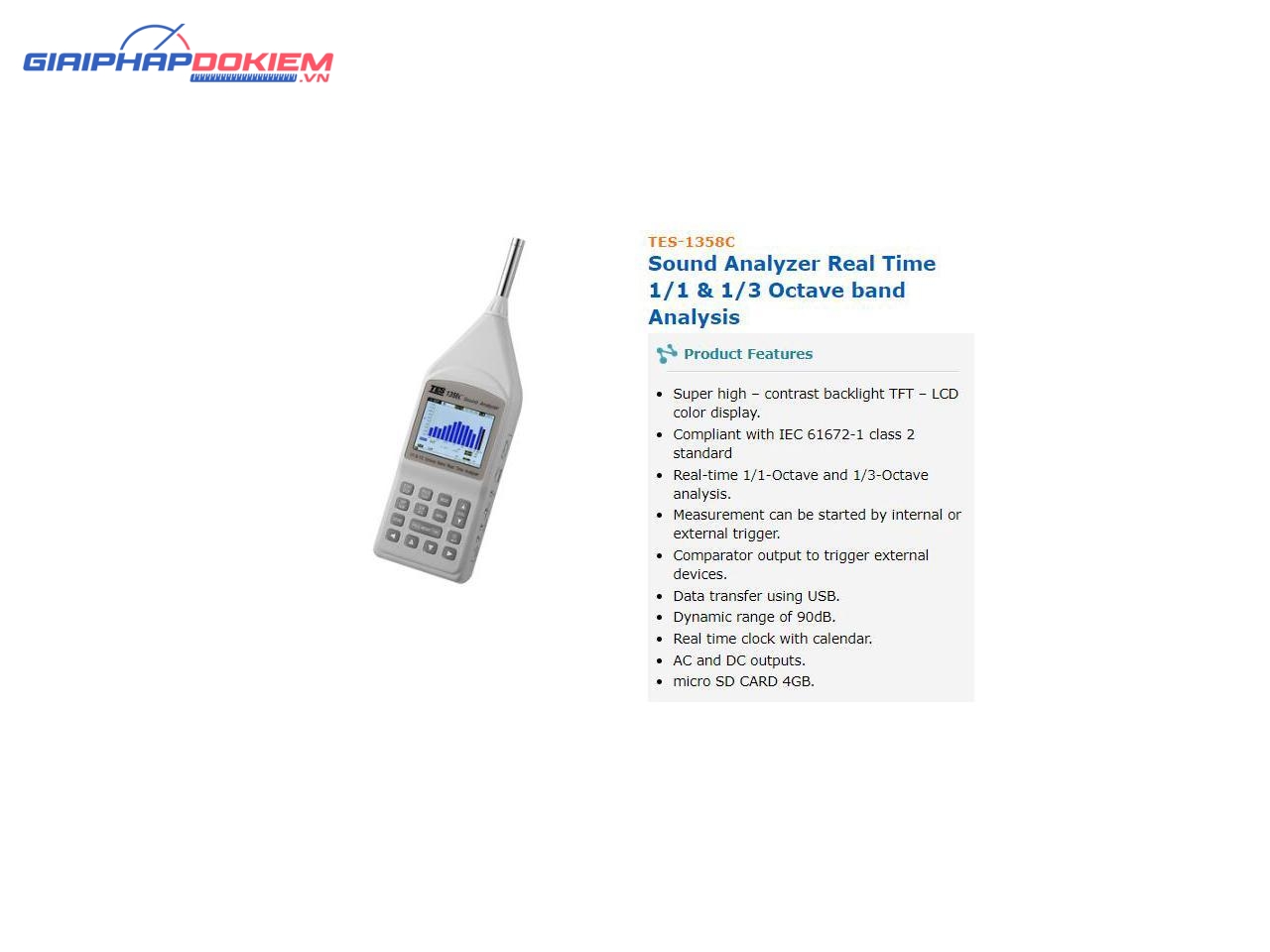 Máy đo âm thanh TES 1358C 10 Máy đo âm thanh TES 1358C - Ảnh 5