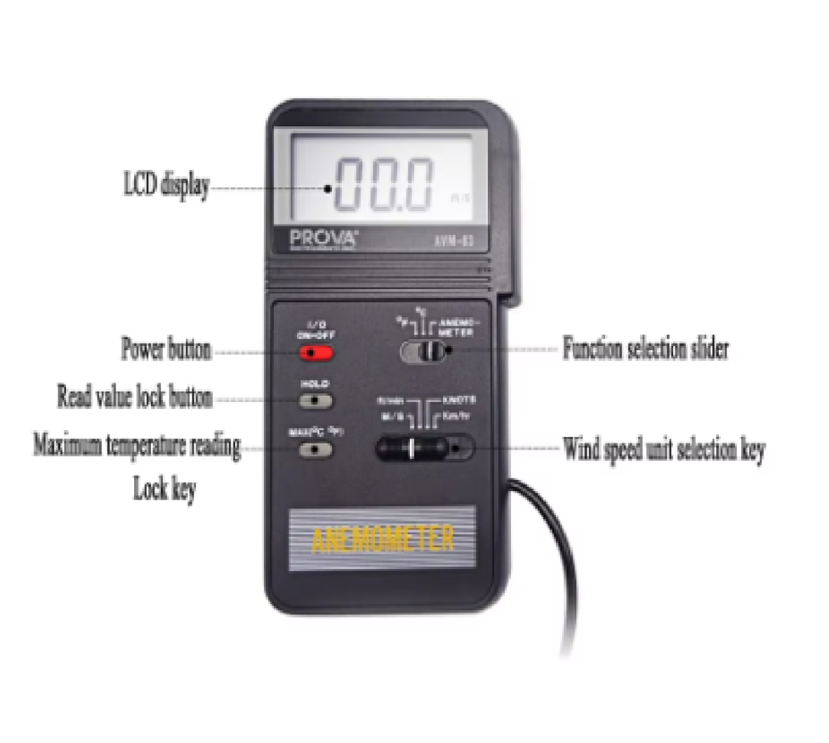 Máy đo tốc độ gió Prova AVM-03 15 Máy đo tốc độ gió Prova AVM-03 - Ảnh 8