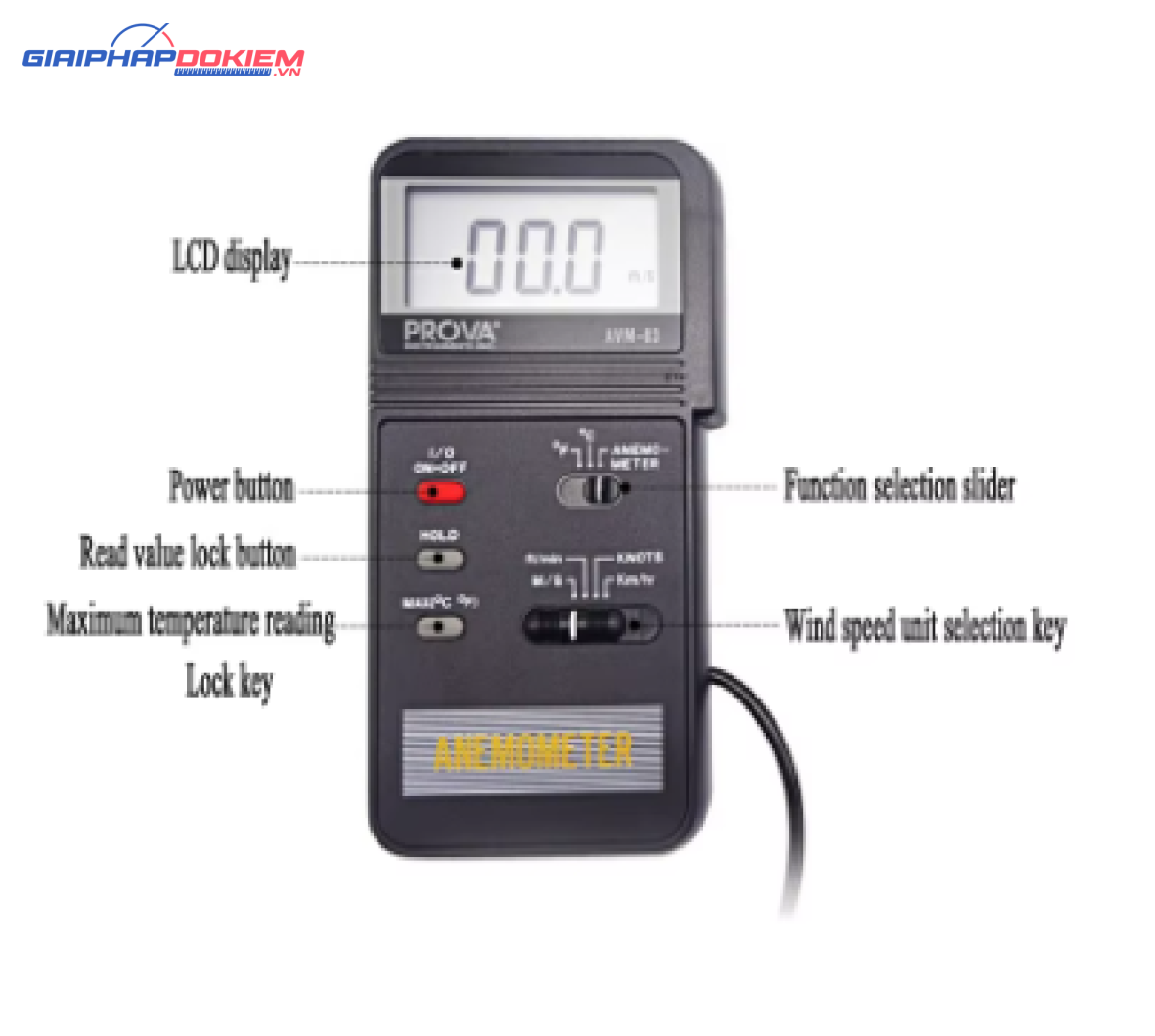 Máy đo tốc độ gió Prova AVM-03 15 Máy đo tốc độ gió Prova AVM-03 - Ảnh 8
