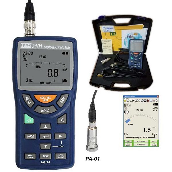 Máy đo độ rung TES 3101 9 Máy đo độ rung TES 3101 - Ảnh 2