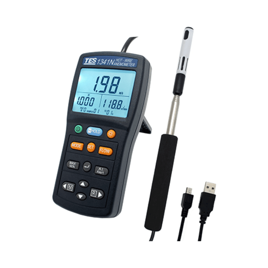 Máy đo tốc độ gió TES 1341N 10 Máy đo tốc độ gió TES 1341N