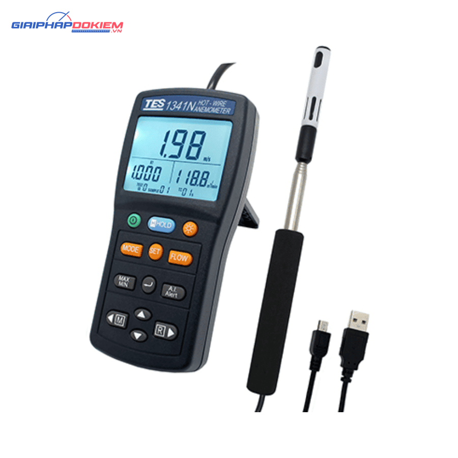 Máy đo tốc độ gió TES 1341N 10 Máy đo tốc độ gió TES 1341N