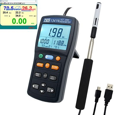 Máy đo tốc độ gió TES 1341N 16 Máy đo tốc độ gió TES 1341N - Ảnh 7