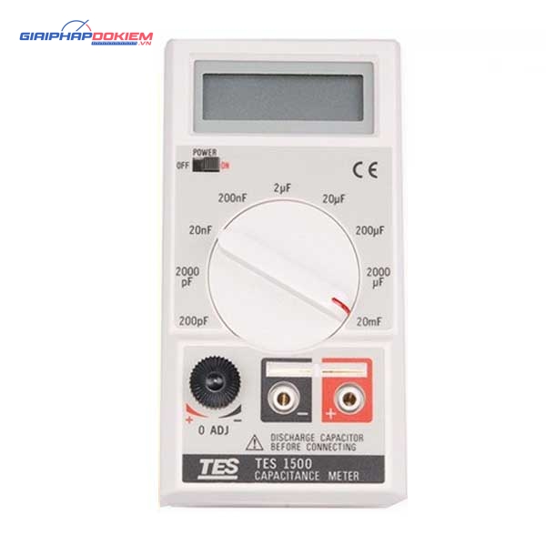 Đồng hồ đo điện dung TES 1500 6 Đồng hồ đo điện dung TES 1500