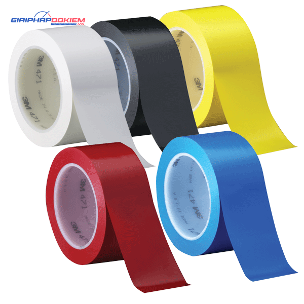 Băng keo 3M Vinyl 471 đánh dấu sàn nhiều màu, che sơn 1 Băng keo 3M Vinyl 471 đánh dấu sàn nhiều màu, che sơn