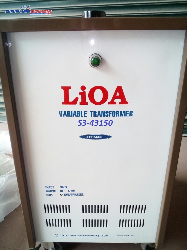 Biến Áp Vô Cấp 3 Pha LiOA S3-43150 2 Biến Áp Vô Cấp 3 Pha LiOA S3-43150