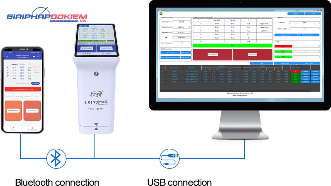 Máy đo kiểm so lệch màu Linshang LS172 16 Máy đo kiểm so lệch màu Linshang LS172 - Ảnh 6