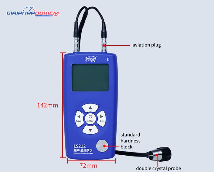 Máy đo độ dày siêu âm Linshang LS212 18 Máy đo độ dày siêu âm Linshang LS212 - Ảnh 2